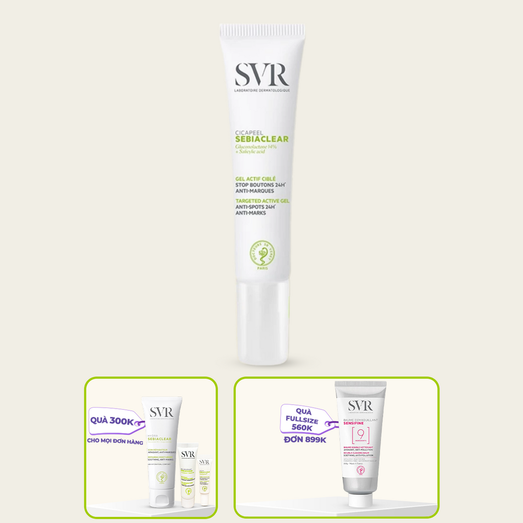 Kem chấm mụn dạng gel SVR Sebiaclear Cicapeel 15ml