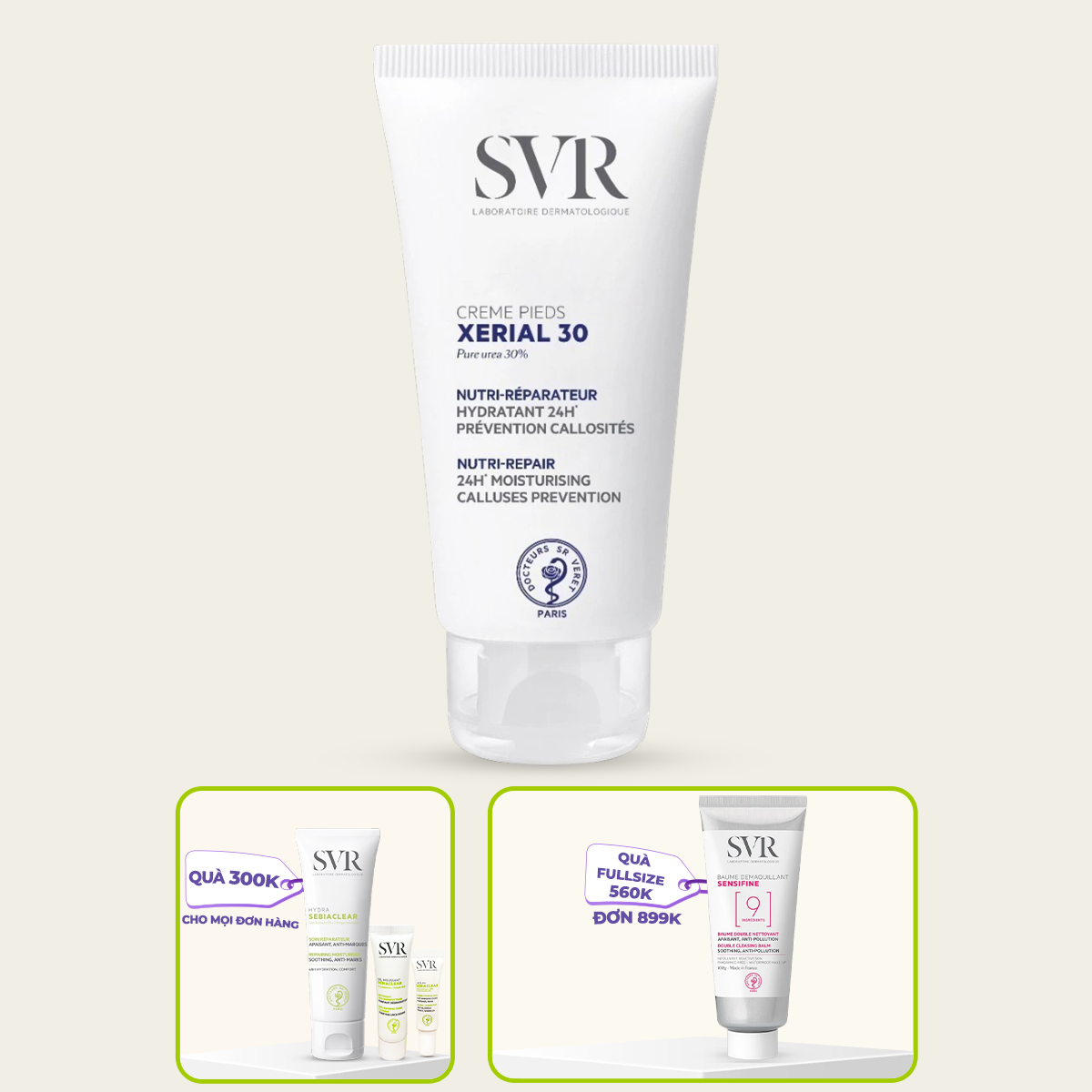 Kem gót chân mềm mịn 50ml