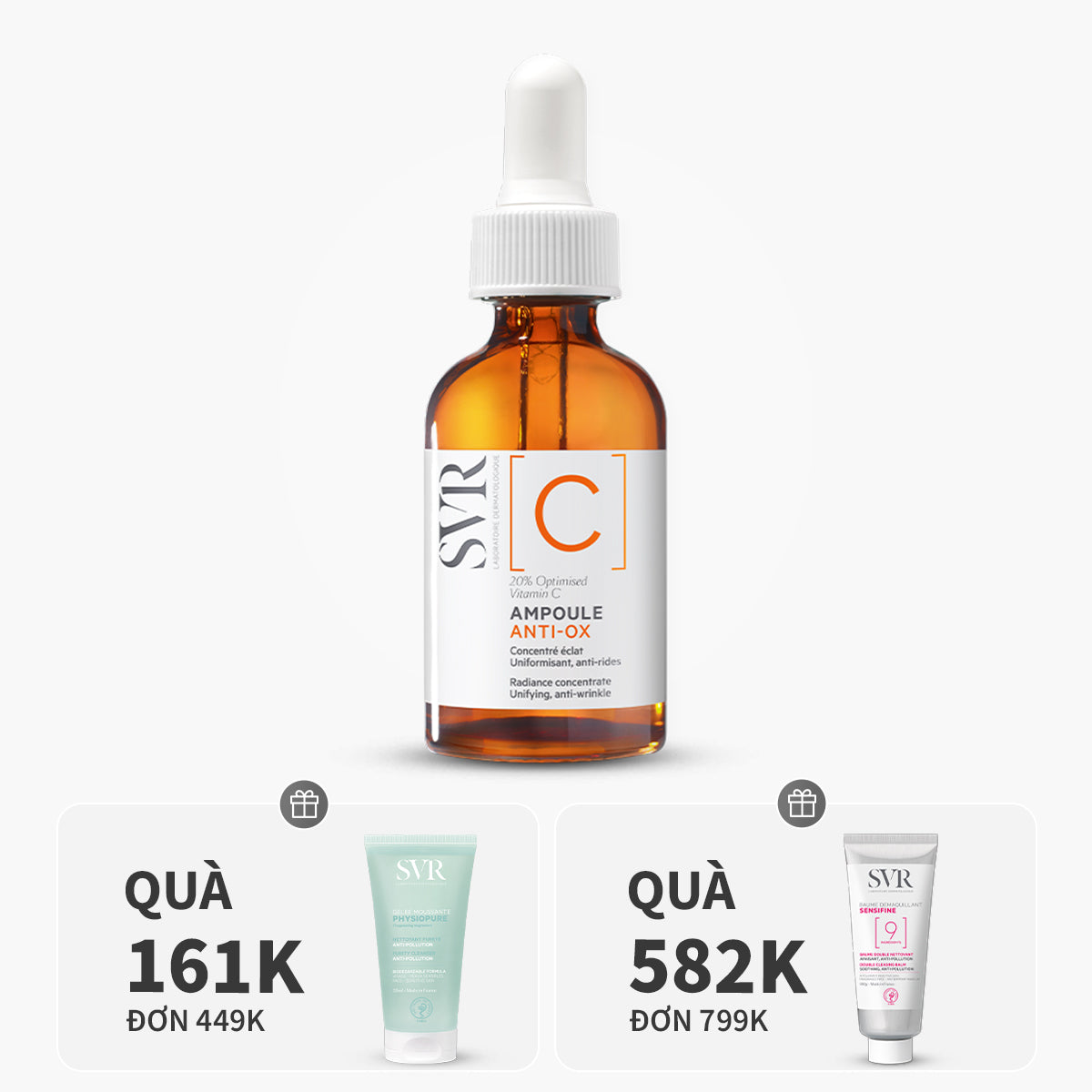 Ampoule C sáng da, mờ thâm 30ml