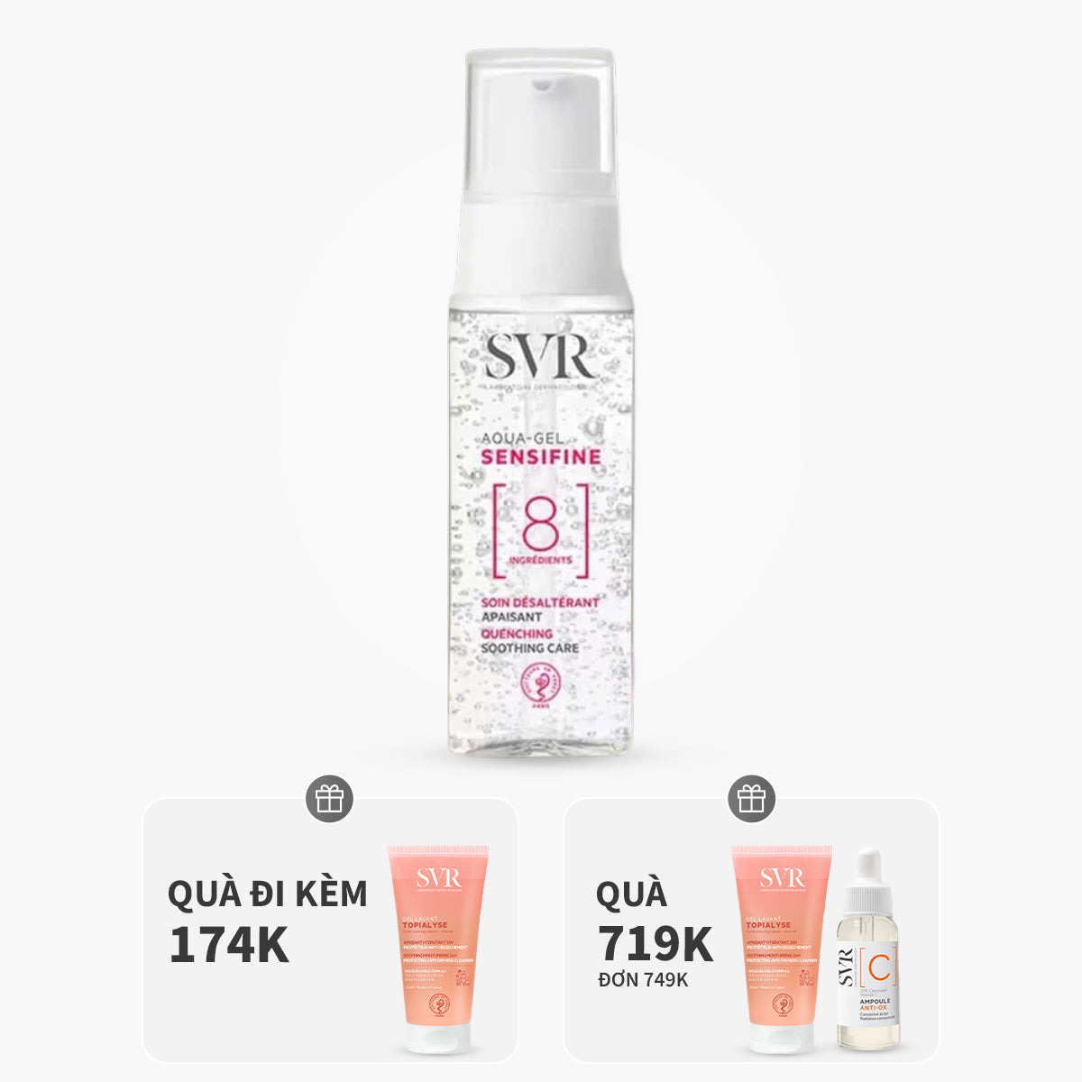 Gel cấp ẩm và làm dịu dành cho da chạy cảm 40ml