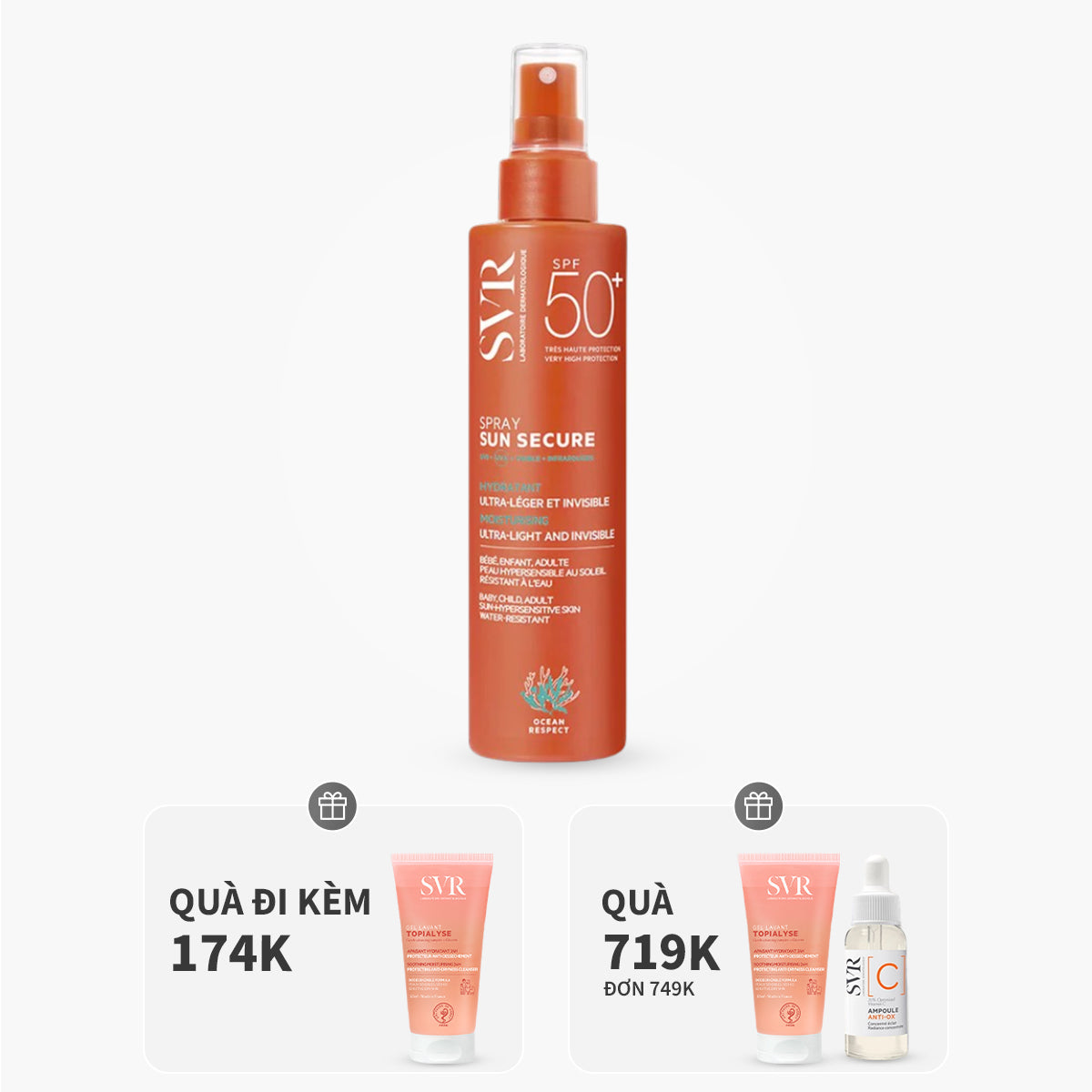Xịt chống nắng toàn thân 200ml