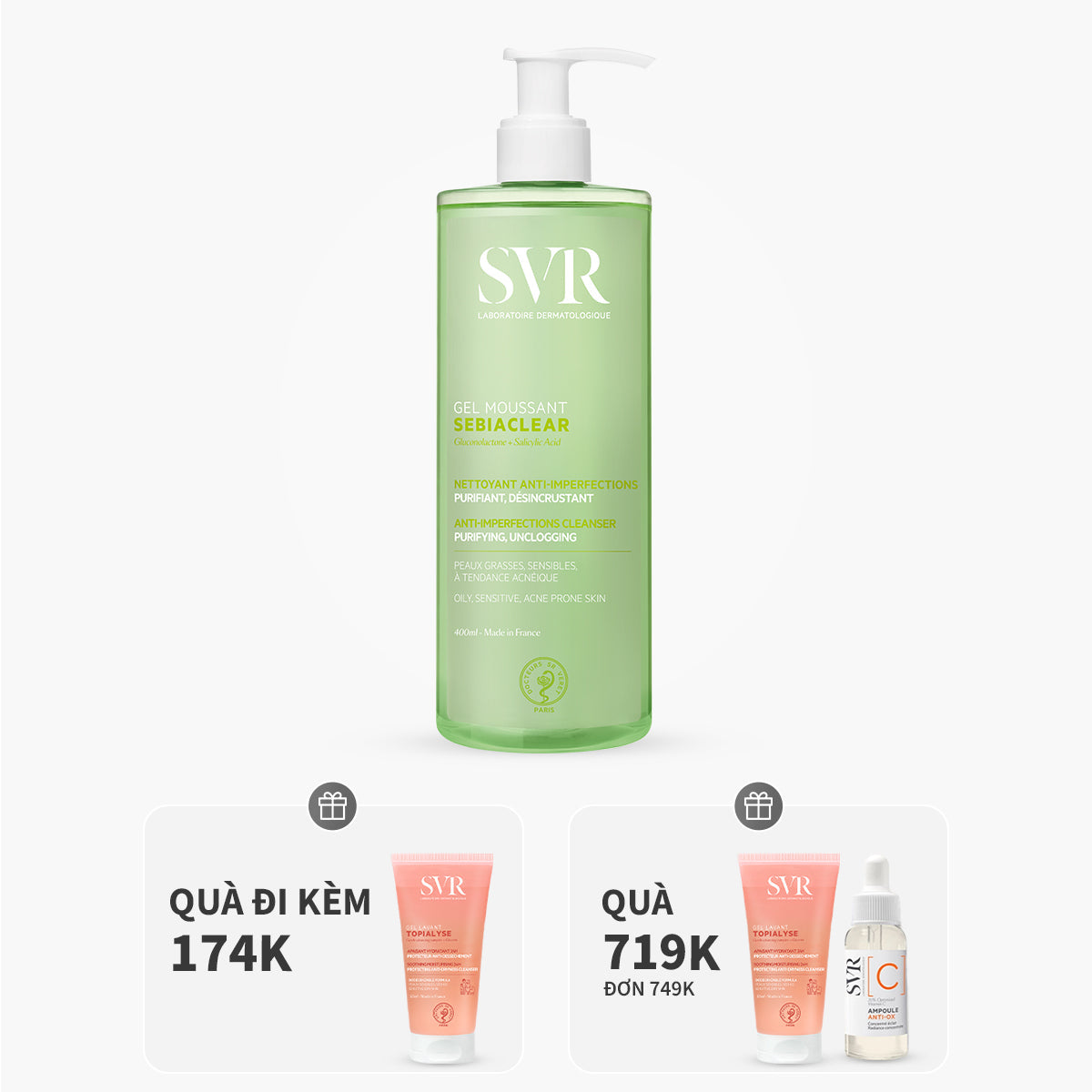 Gel rửa mặt làm sạch dầu nhờn