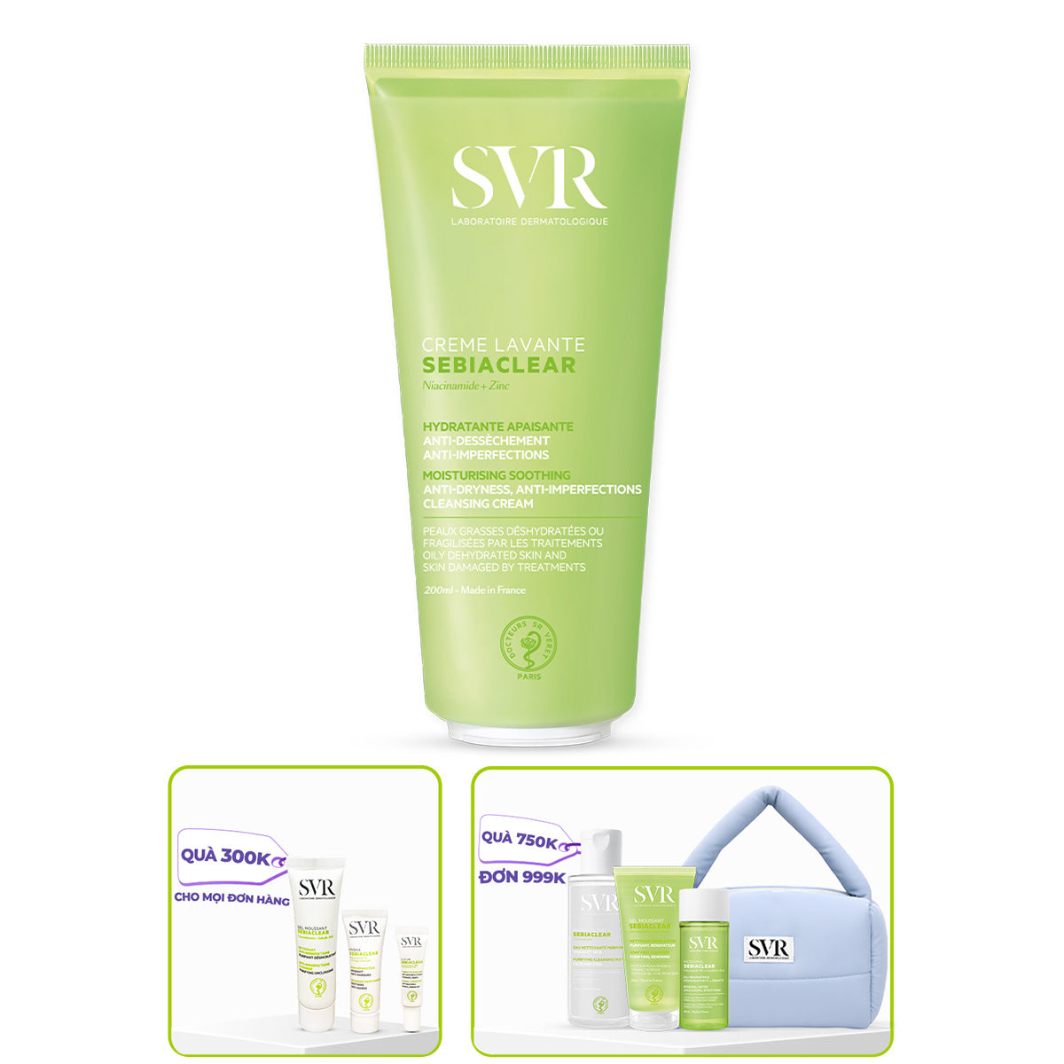 Sữa rửa mặt làm dịu, không khô da 200ml