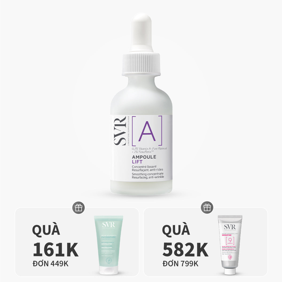 Ampoule A giảm nếp nhăn, ngăn ngừa mụn 30ml