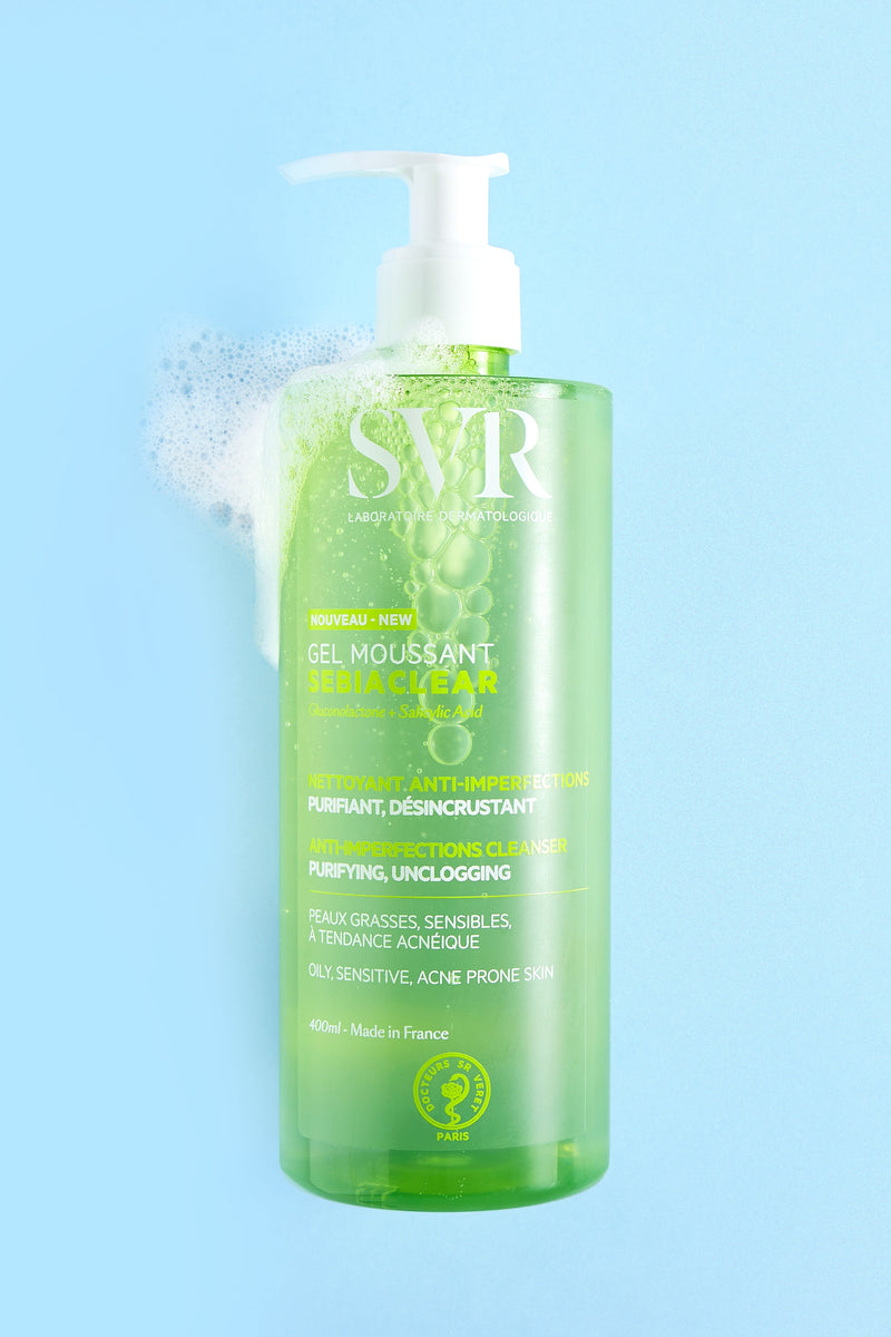 Sữa Rửa Mặt SVR Sebiaclear Gel Moussant Dạng Gel Cho Da Dầu Mụn Không Xà Phòng