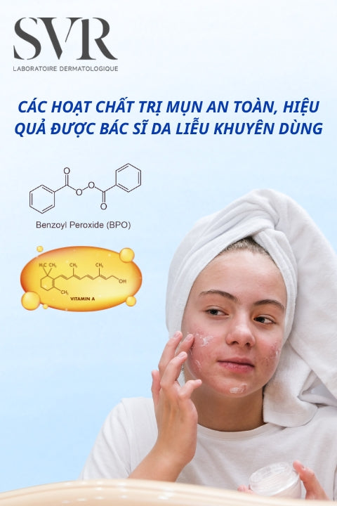 Các hoạt chất trị mụn an toàn, hiệu quả được bác sĩ da liễu khuyên dùng