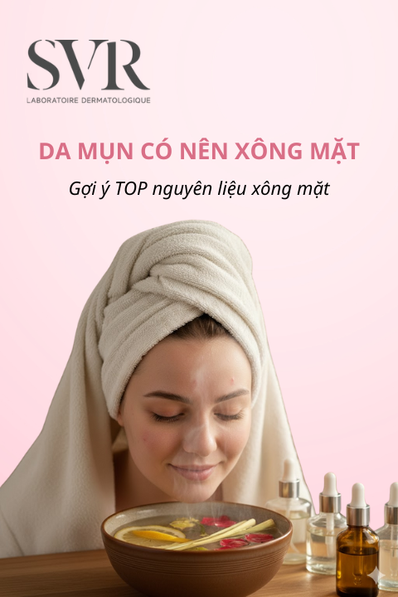 da mặt mụn có nên xông mặt