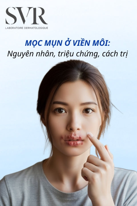 Mọc mụn ở viền môi: Nguyên nhân, triệu chứng, cách trị và phòng ngừa