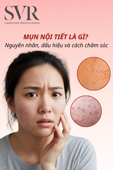 Mụn nội tiết là gì? Nguyên nhân, dấu hiệu và cách chăm sóc