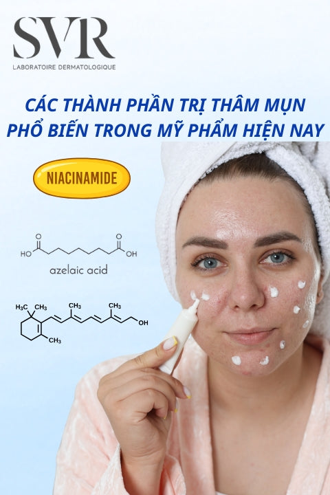 Các thành phần trị thâm mụn phổ biến trong mỹ phẩm hiện nay