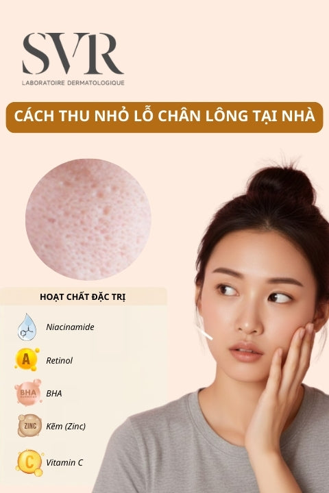 cách thu nhỏ lỗ chân lông tại nhà