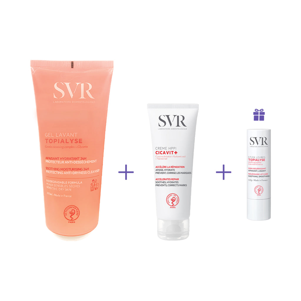 Bộ đôi Gel Làm Sạch và Kem Dưỡng Làm Dịu Da