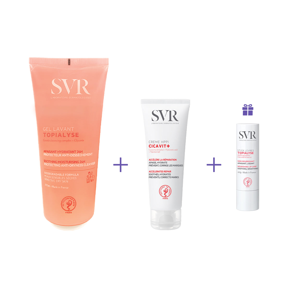 Bộ đôi Gel Làm Sạch và Kem Dưỡng Làm Dịu Da