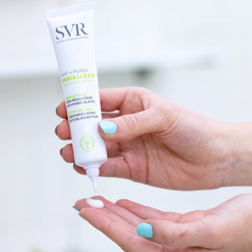 Kem dưỡng SVR SEBIACLEAR MAT PORES 40ML giúp giảm mụn và thông thoáng lỗ chân lông dành cho da dầu mụn