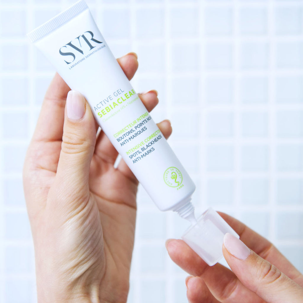 Gel dưỡng ẩm SVR SEBIACLEAR ACTIVE GEL 40ML hỗ trợ giảm mụn, mờ thâm, thông thoáng lỗ chân lông cho da dầu mụn
