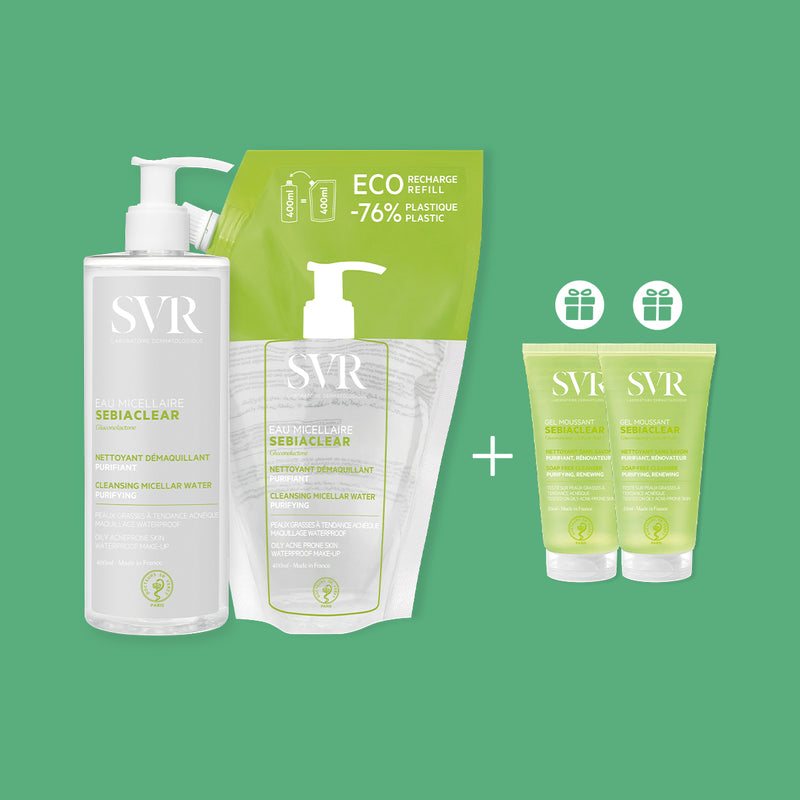 Combo 2 Nước tẩy trang làm sạch dầu nhờn 400ml