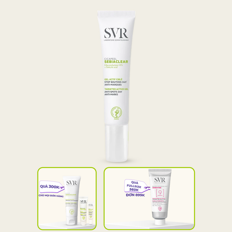 Kem chấm mụn dạng gel SVR Sebiaclear Cicapeel 15ml