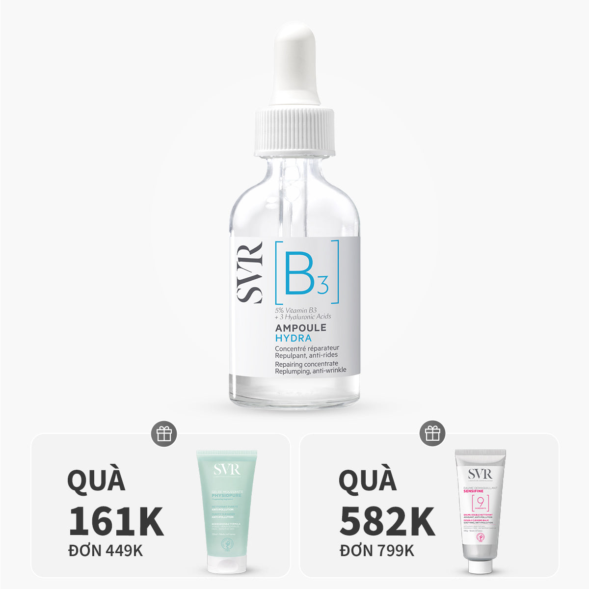 Ampoule B3 dưỡng ẩm, chống nhăn da 30ml
