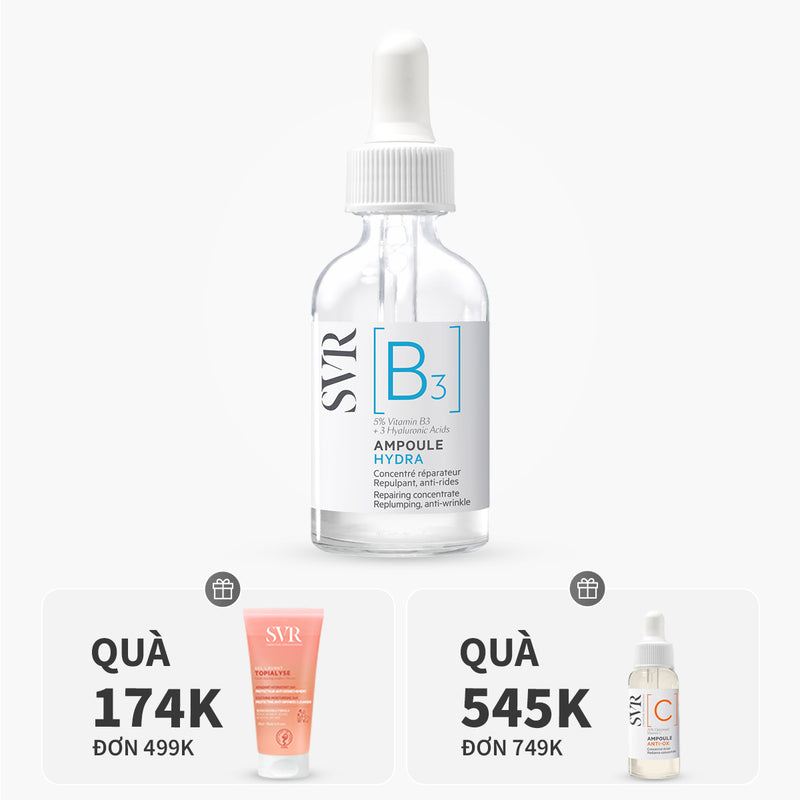 Ampoule B3 dưỡng ẩm, chống nhăn da 30ml