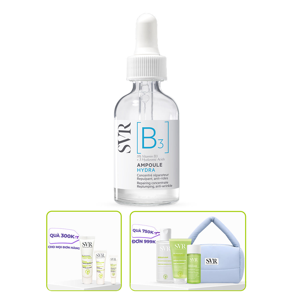 Ampoule B3 dưỡng ẩm, chống nhăn da 30ml