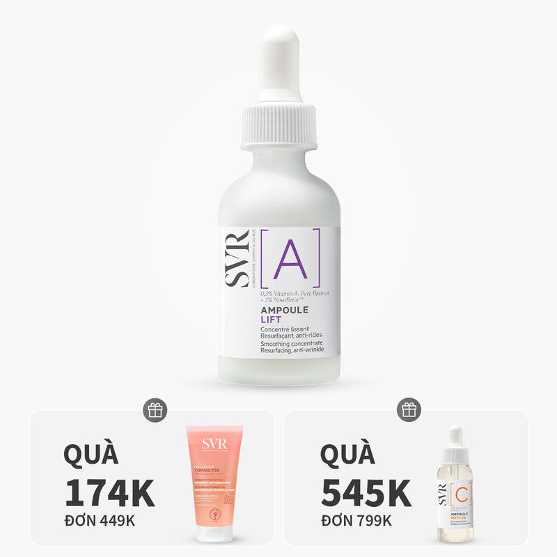 Ampoule A giảm nếp nhăn, ngăn ngừa mụn 30ml