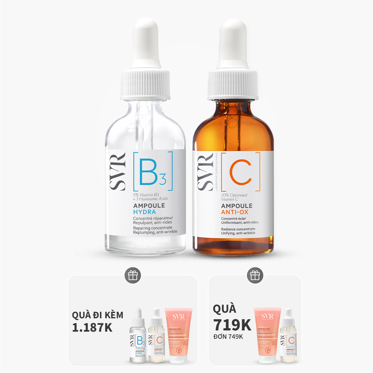Bộ đôi Ampoule C 30ml và Ampoule B3 30ml