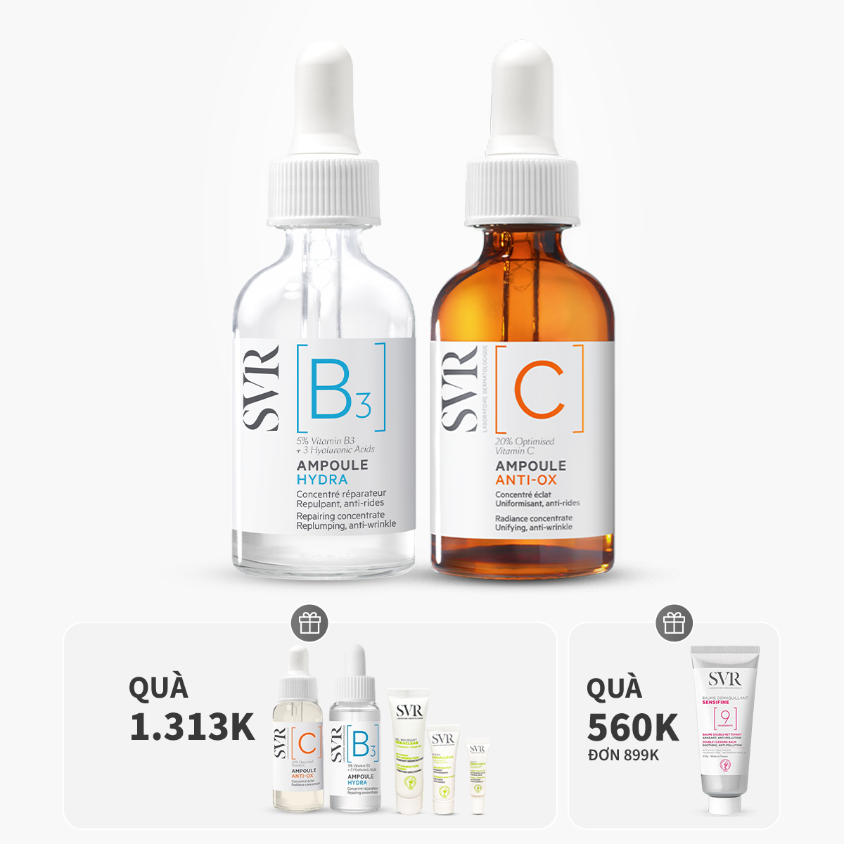 Bộ đôi Ampoule C 30ml và Ampoule B3 30ml