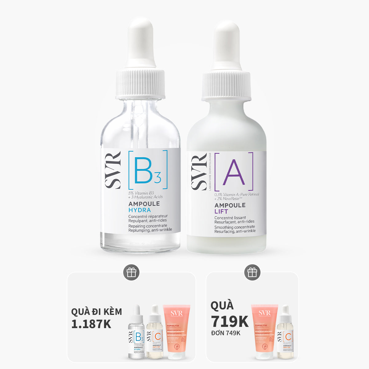 Bộ đôi Ampoule A 30ml và Ampoule B3 30ml