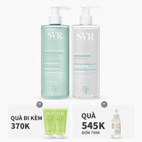Bộ đôi gel rửa mặt sạch sâu 400ml và nước tẩy trang giúp sạch sâu, dùng được mắt & môi 400ml