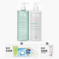 Bộ đôi gel rửa mặt sạch sâu 400ml và nước tẩy trang giúp sạch sâu, dùng được mắt & môi 400ml
