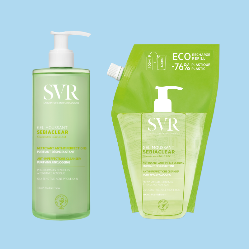SEBIACLEAR Gel Moussant 400ml + Refill