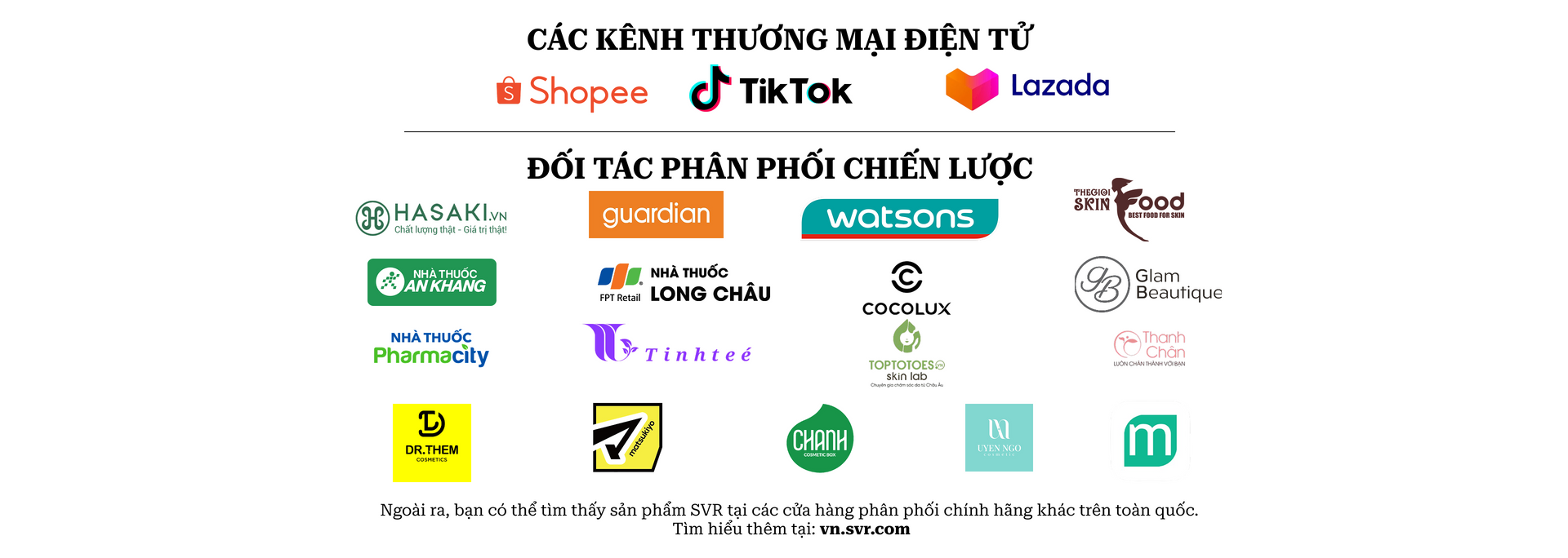 Đối tác phân phối chiến lược của SVR Việt Nam
