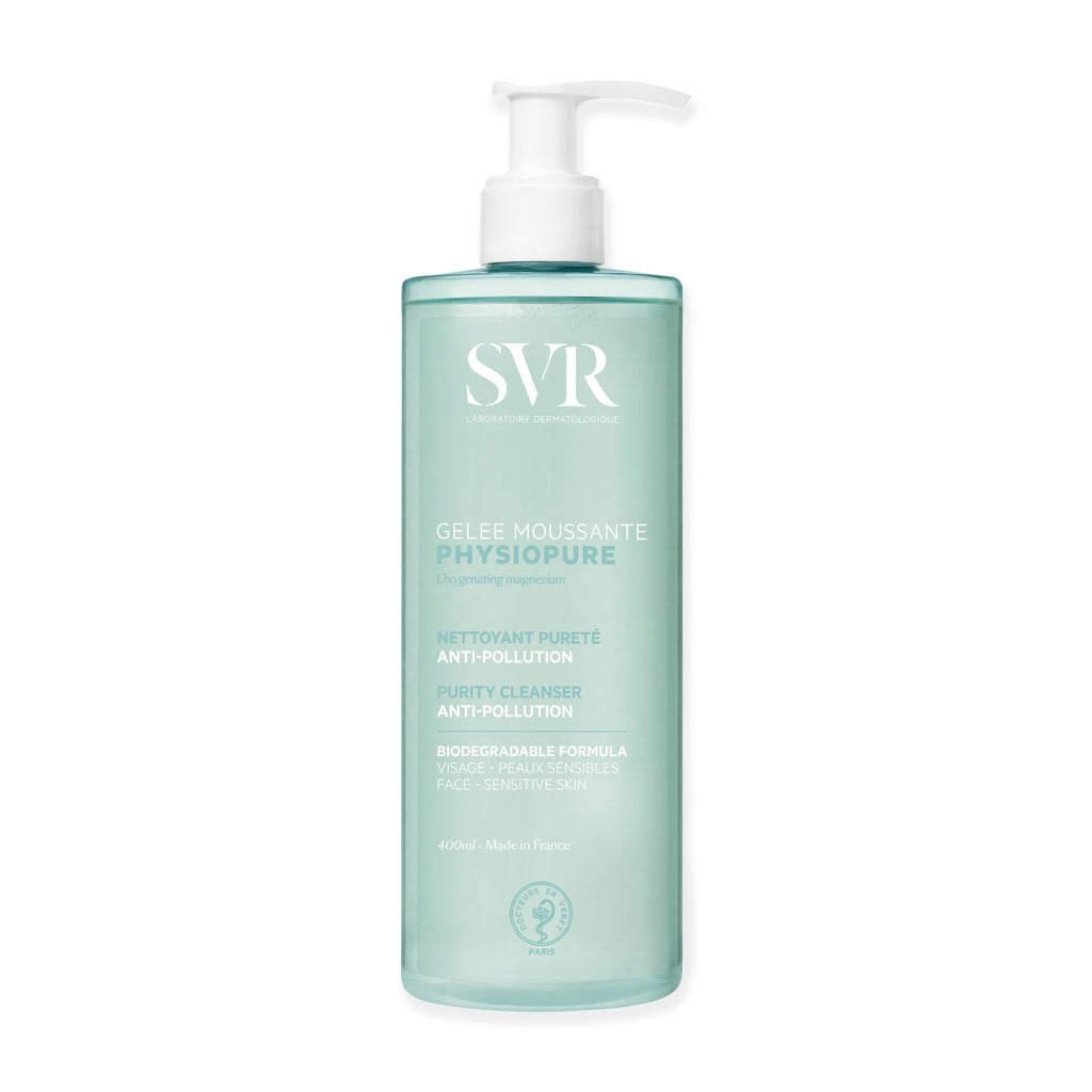 Gel rửa mặt SVR PHYSIOPURE GELEE MOUSSANTE giúp làm sạch bụi bẩn và không gây khô da cho da nhạy cảm