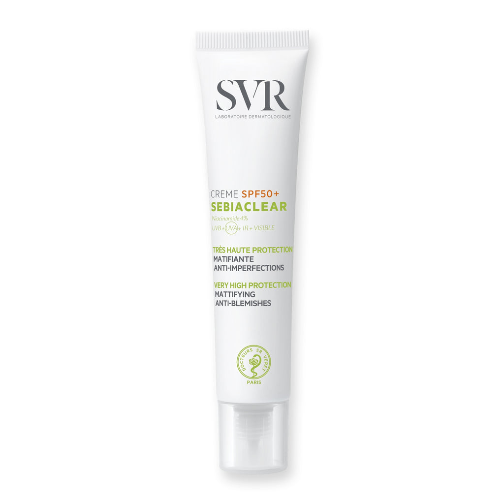Kem chống nắng SVR SEBIACLEAR CREME SPF50+ 40ML dưỡng da, hỗ trợ giảm mụn, sạch dầu trên da dành cho da dầu mụn