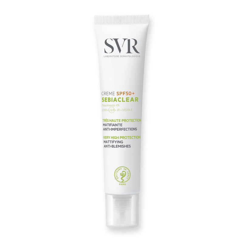 Kem chống nắng SVR SEBIACLEAR CREME SPF50+ 40ML dưỡng da, hỗ trợ giảm mụn, sạch dầu trên da dành cho da dầu mụn